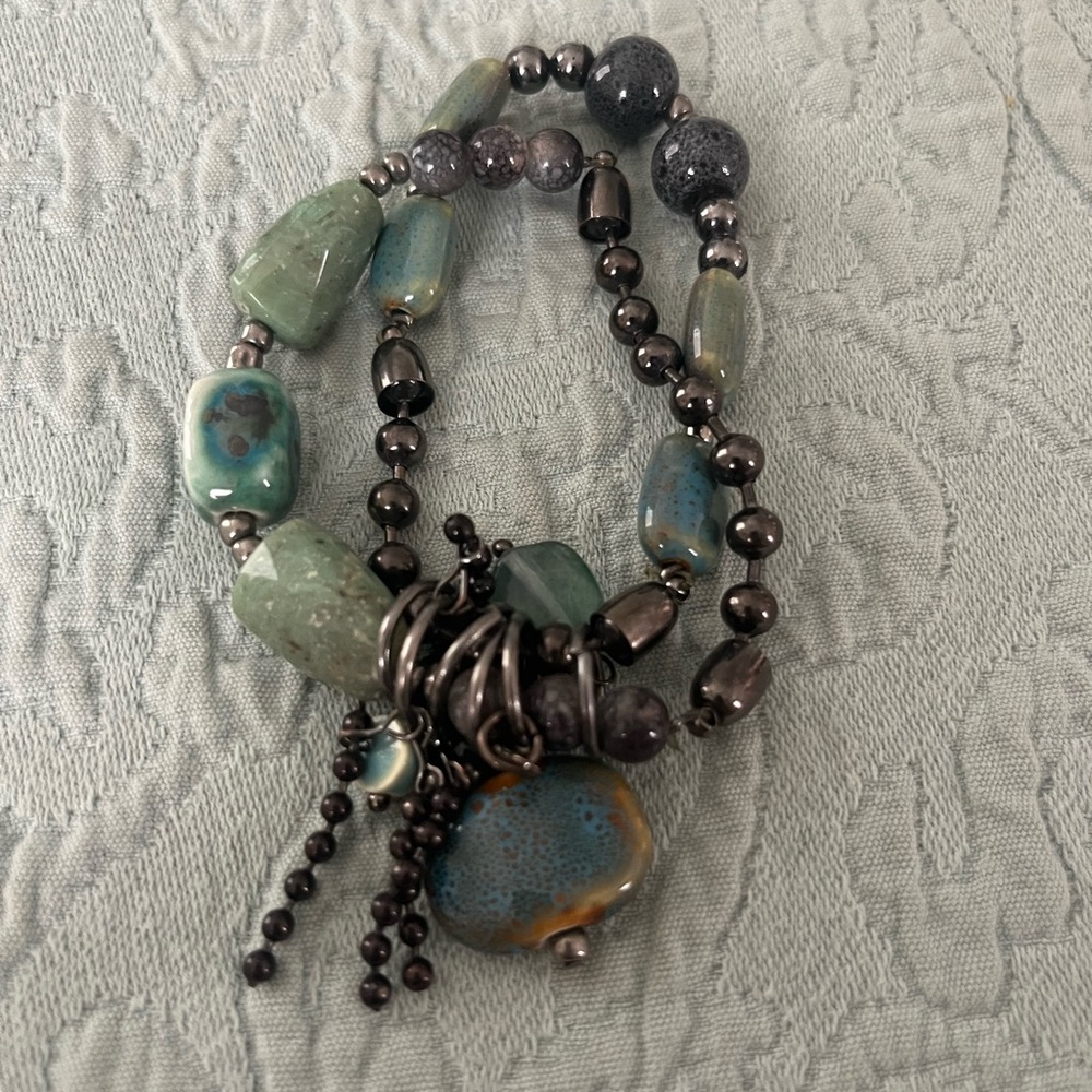 Beauty beaded green bracelet